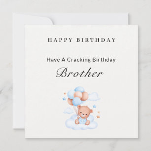 Tarjeta de cumpleaños para hermano menor