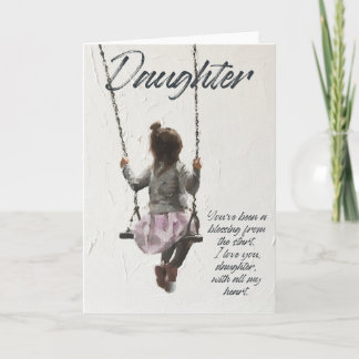 Tarjeta de cumpleaños para hija con verso
