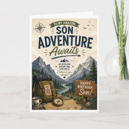 Tarjeta de cumpleaños para hijo 'La aventura esper
