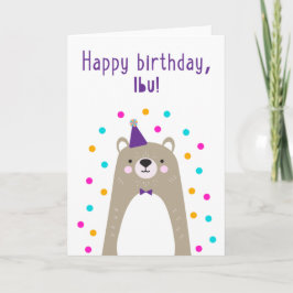 Tarjeta de cumpleaños para Ibu