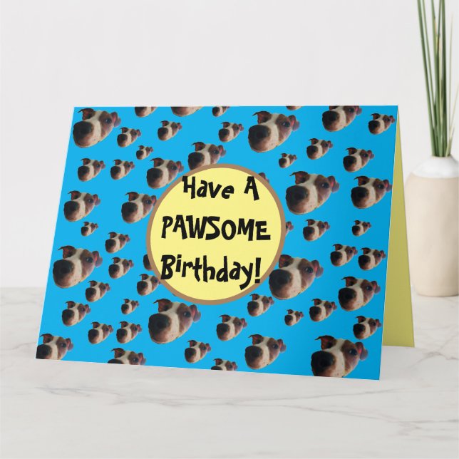 Tarjeta de cumpleaños para Jack Russell (Anverso)