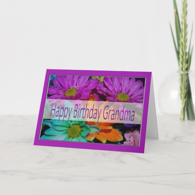 Tarjeta de cumpleaños para la abuela (Anverso)