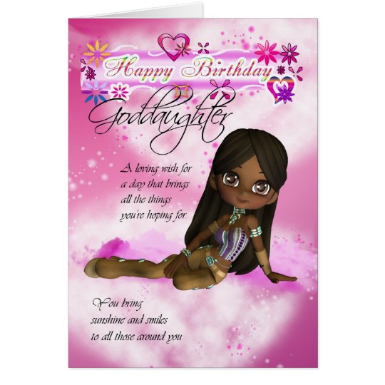 Tarjeta de cumpleaños para la ahijada, empanada de