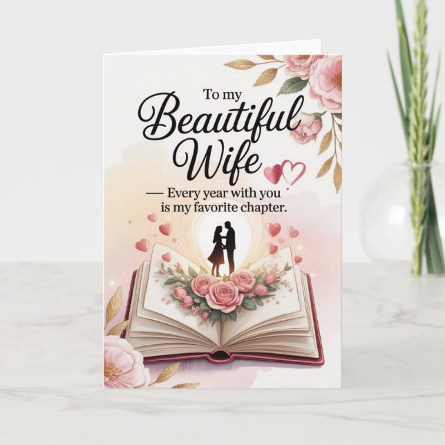 Tarjeta de cumpleaños para la esposa (Anverso)