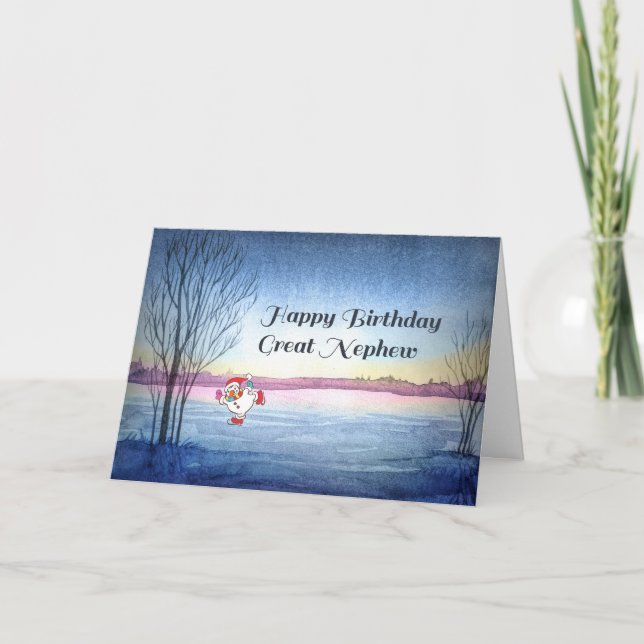 Tarjeta de cumpleaños para la gran escena de invie (Anverso)