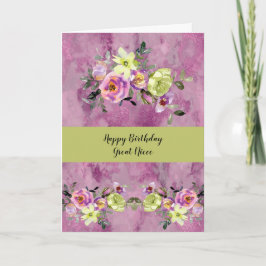 Tarjeta de cumpleaños para la gran sobrina en Lave