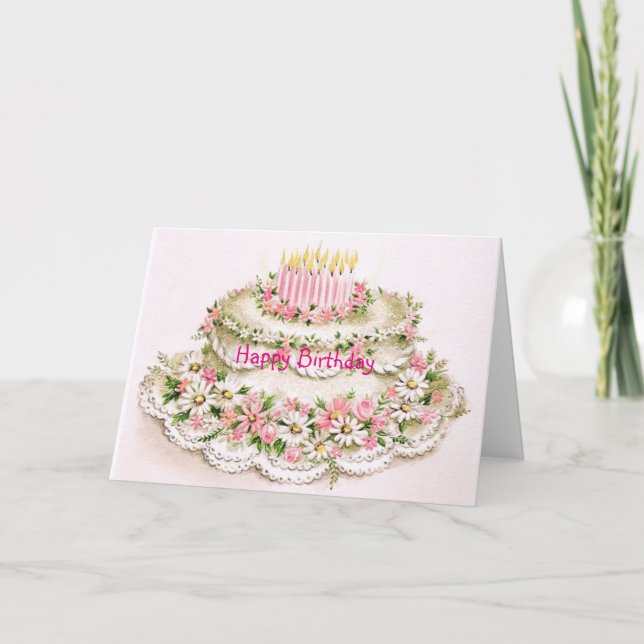 Tarjeta de cumpleaños para la hermana (Anverso)