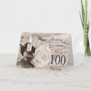 Tarjeta de cumpleaños para la hermana, 100.  La