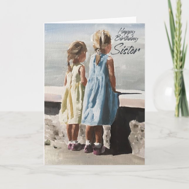 Tarjeta de cumpleaños para la hermana especial (Anverso)