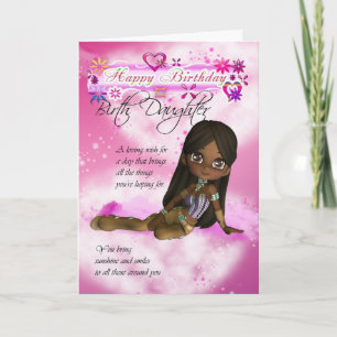 Tarjeta de cumpleaños para la hija del nacimiento,