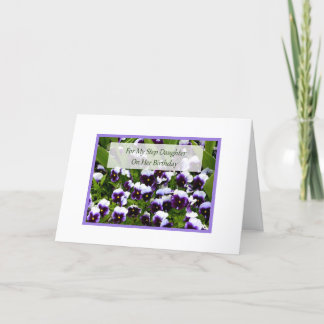 Tarjeta de cumpleaños para la hija del paso