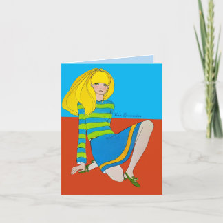Tarjeta de cumpleaños para la mujer del tween,