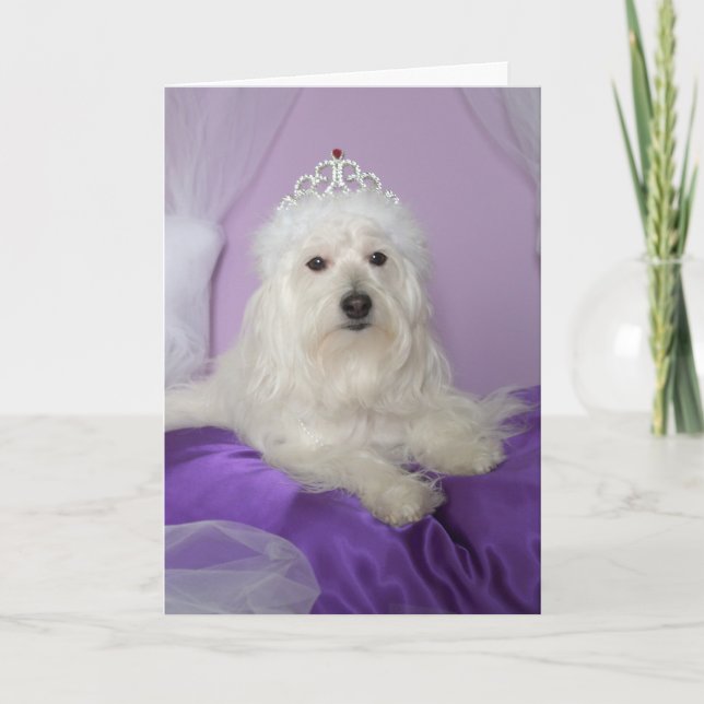 Tarjeta de cumpleaños para la nieta -- Princesa (Anverso)