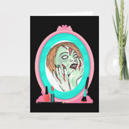 Tarjeta de cumpleaños para la sabiduría zombie