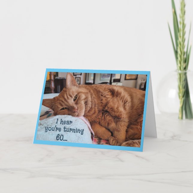 Tarjeta de cumpleaños para la siesta de ginger (Anverso)