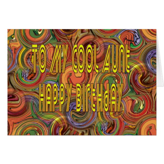 Tarjeta de cumpleaños para la tía