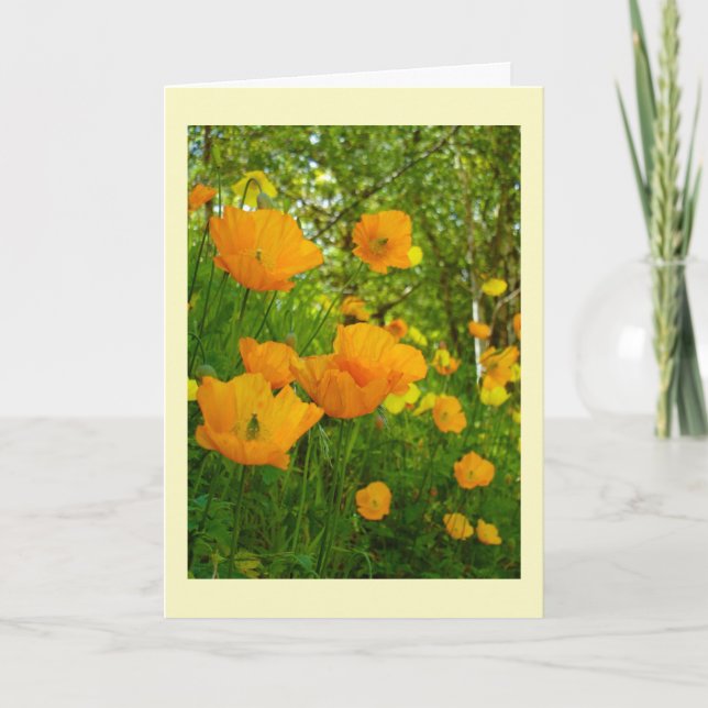 Tarjeta de cumpleaños para las amapolas de los nar (Anverso)