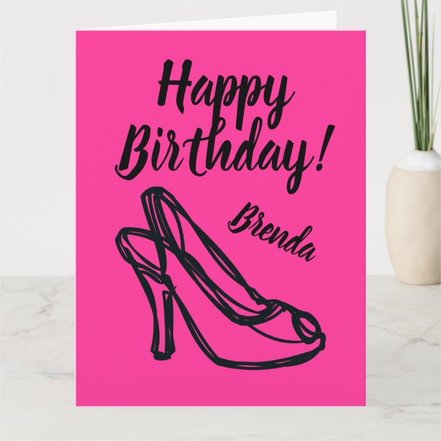 Tarjeta de cumpleaños para las mujeres de moda de  (Anverso)