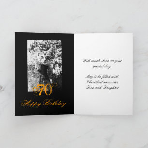 Tarjeta de cumpleaños para los aficionados al gato