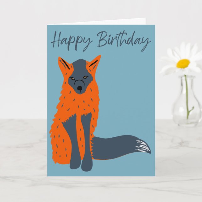 Tarjeta de cumpleaños para los amantes de los anim (Planta pequeña)