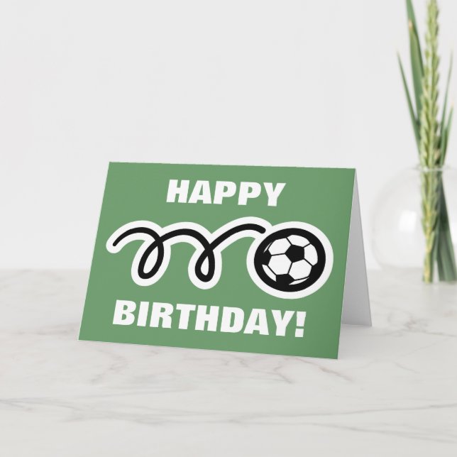 Tarjeta de cumpleaños para los hinchas de fútbol (Anverso)