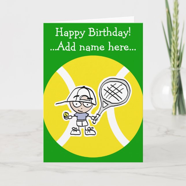 Tarjeta de cumpleaños para los niños jugadores de  (Anverso)