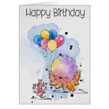 Tarjeta de cumpleaños para los niños pequeños