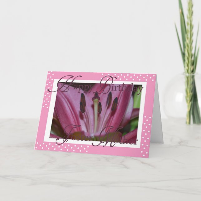 Tarjeta De Cumpleaños Para Madres De Páster (Anverso)