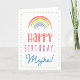Tarjeta de cumpleaños para Majka
