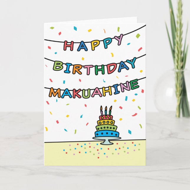 Tarjeta de cumpleaños para Makuahine (Anverso)
