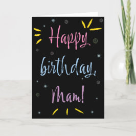 Tarjeta de cumpleaños para Mam