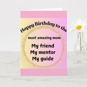 Tarjeta de cumpleaños para mamá
