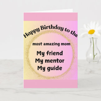 Tarjeta de cumpleaños para mamá