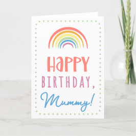 Tarjeta de cumpleaños para mamá