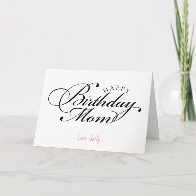 Tarjeta de cumpleaños para mamá (Anverso)