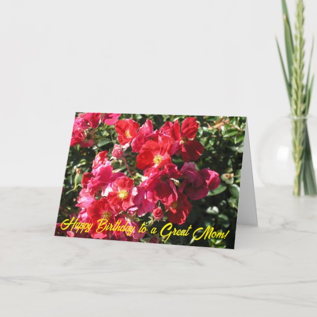 Tarjeta de cumpleaños para mamá (Anverso)