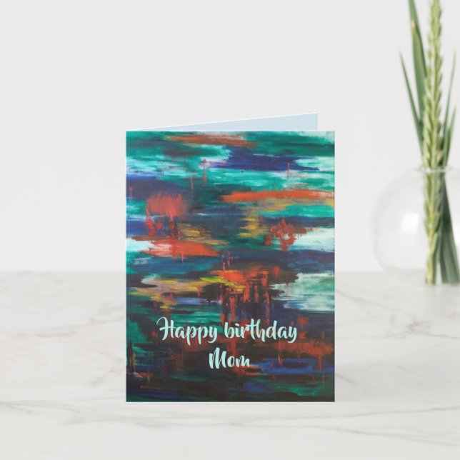 Tarjeta de cumpleaños para mamá (Anverso)