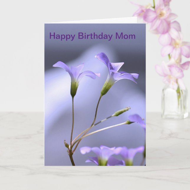 Tarjeta de cumpleaños para mamá (Orquídea)