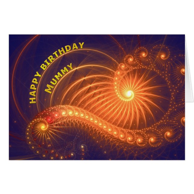 Tarjeta de cumpleaños para mamá (Anverso (Horizontal))