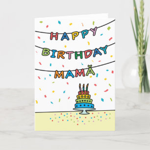 Tarjeta de cumpleaños para Mamă