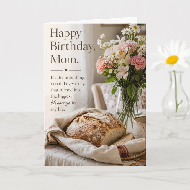 Tarjeta de Cumpleaños para Mamá con Estética de Ho (Planta pequeña)