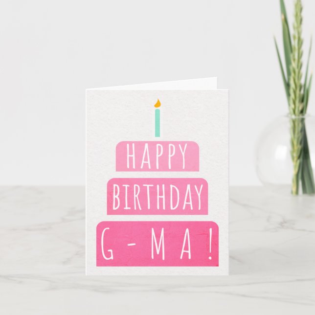 Tarjeta de cumpleaños para Mamáes G (Anverso)
