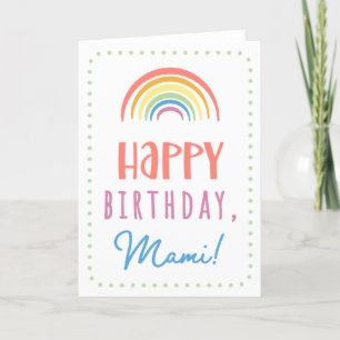Tarjeta de cumpleaños para Mami
