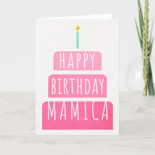 Tarjeta de cumpleaños para Mamica