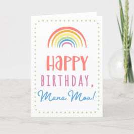 Tarjeta de cumpleaños para Mana Mou