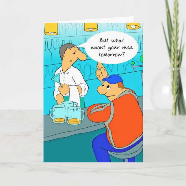 Tarjeta de cumpleaños para maratonista - Carbo Lod (Anverso)