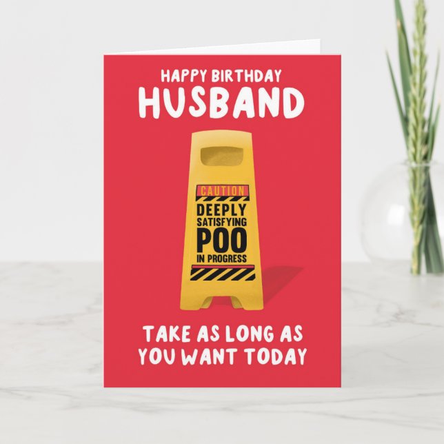 Tarjeta de cumpleaños para marido (Anverso)