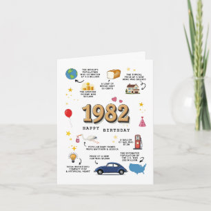 Tarjeta de cumpleaños para marido y mujer de 1982