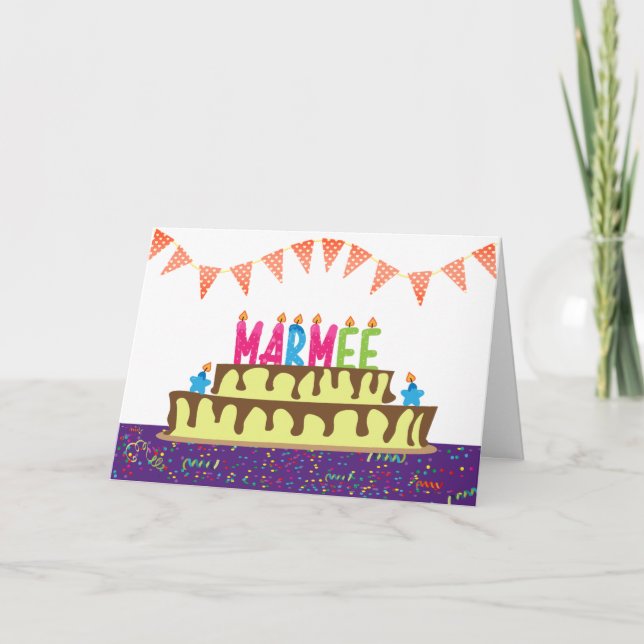 Tarjeta de cumpleaños para Marmee (Anverso)