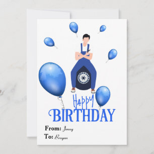 Tarjeta de cumpleaños para Mecánico